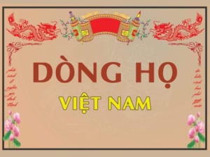 Tổng hợp 29 dòng họ tại Việt nam