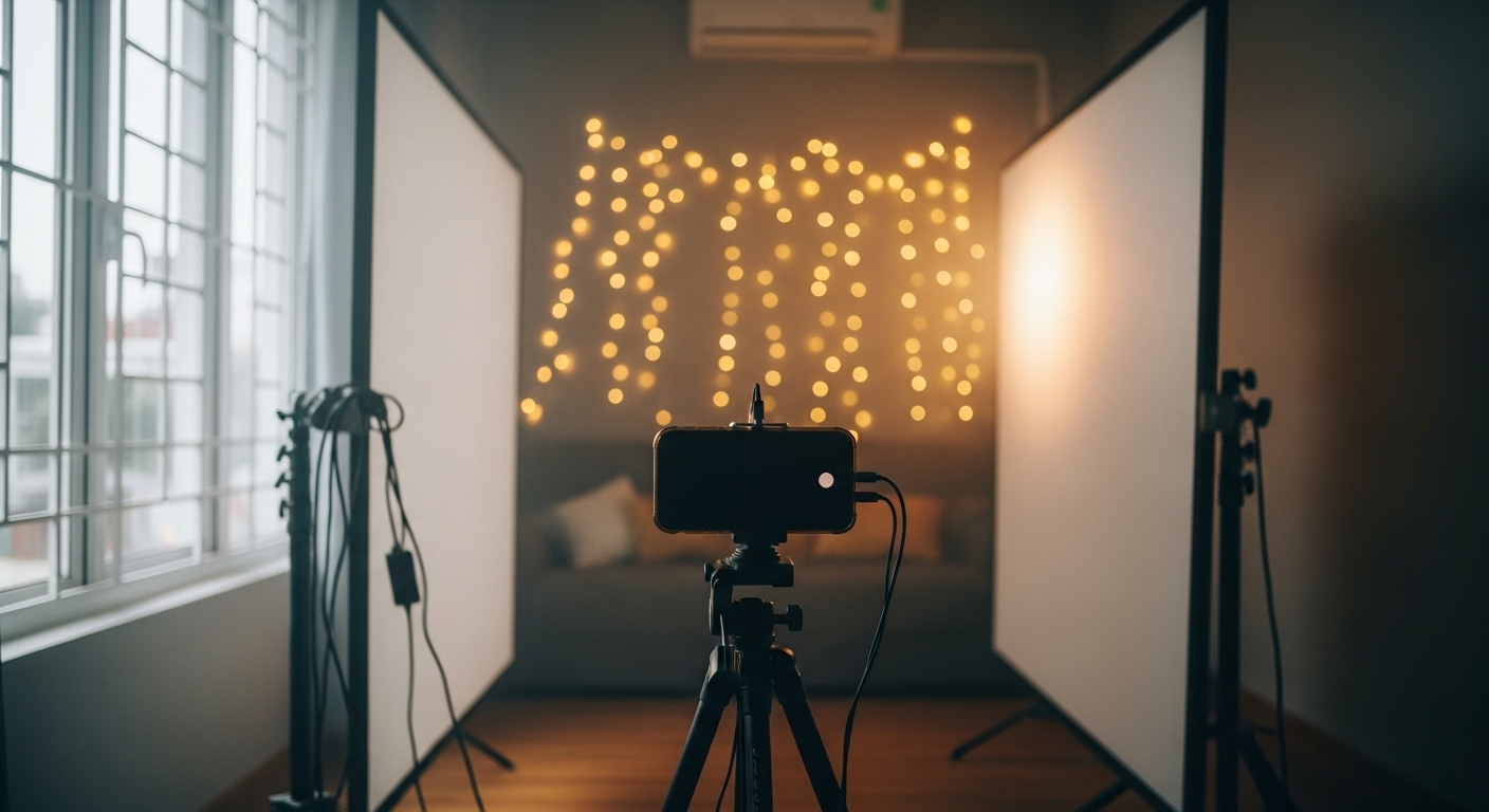 Setup Ánh Sáng Quay Video Bằng Điện Thoại