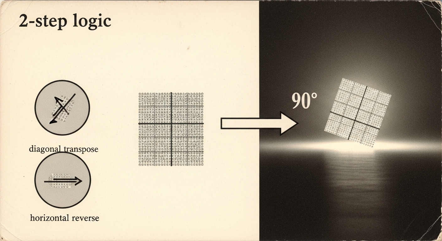 Xoay Ma Trận 90 Độ Python: Thuật Toán In-place Tối Ưu