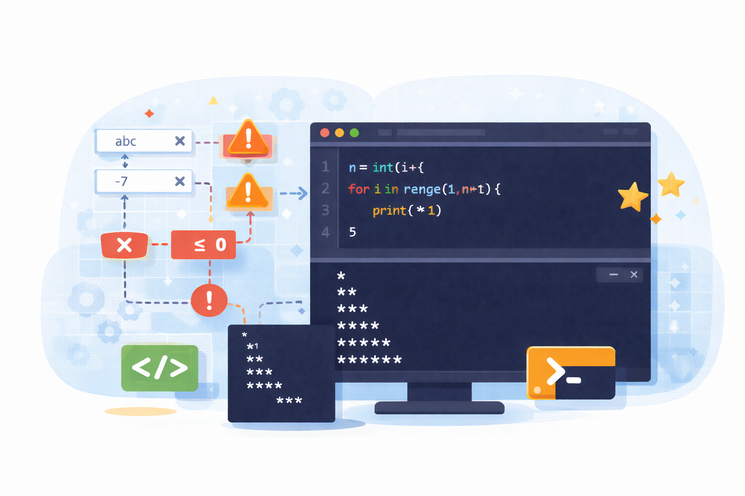 Hướng dẫn in tam giác sao trong Python chi tiết từ cơ bản đến tối ưu